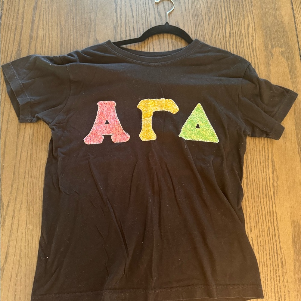 Embroidered Alpha Gamma Delta T-Shirt | AGD | ΑΓΔ
